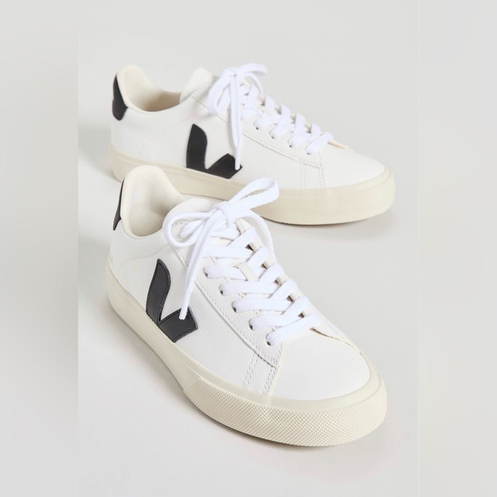 Veja campo sneakers in white/black